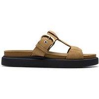 Clarks Aristella West Sandals - Warm Sand Suede