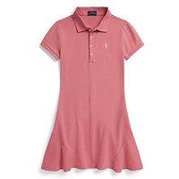 Polo Ralph Lauren Girls Short Sleeve Polo Dress - Pink