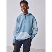 Ted Baker Older Boys Zip Colour Block Hoodie - Blue