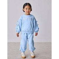 Ted Baker Younger Girls Bow Sleeve Set - Blue