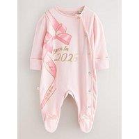 Ted Baker Baby Girls Born In 2026 Bow Bodysuit - Pink