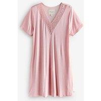 Laura Ashley Modal Sleep Nightdress Plain - Pink
