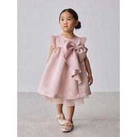 Ted Baker Younger Girls Bow Occasion Dress - Pink