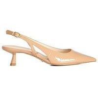 Dune London Cyan Cut Out Slingbacks - Camel