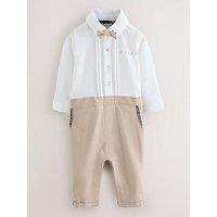 Ted Baker Baby Boys Smart Rompersuit - Cream