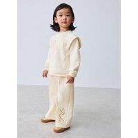 Ted Baker Younger Girls Frill Graphic Set - Cream