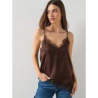 Mango Lace Top - Brown