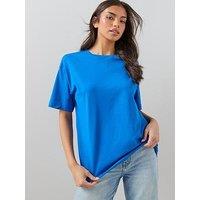 The Very Collection Crew Neck Oversized T-Shirt - Blue
