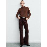 Mango High Neck Jumper - Brown
