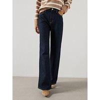 Mango Danila High Waist Wide Leg Jeans - Blue
