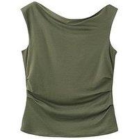 Mango Sleeveless Canela Top - Khaki