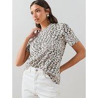 The Very Collection Crew Neck T-Shirt - Animal Print