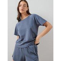 The Very Collection Short Sleeve Modal Tee Co-Ord - Blue