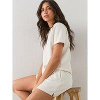 The Very Collection Shorts Modal Co-Ord - Cream