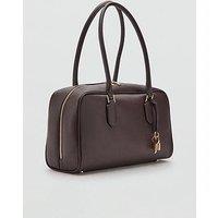 Mango Medium Bowling Bag With Charm Detail - Brown