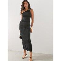 The Very Collection Trim Shoulder Midaxi Dress - Black