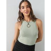 The Very Collection Polyamide Racer Vest - Green