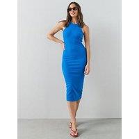 The Very Collection Ribbed Racer Vest Dress - Blue