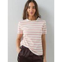 The Very Collection Crew Neck Stripe T-Shirt - Stripe
