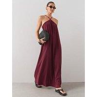 The Very Collection Textured Maxi Dress - Red