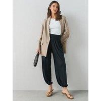 The Very Collection Waist Panel Balloon Trouser - Black