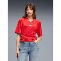 Puma Womens Future Archive Fitted Waist Football Jersey - Red