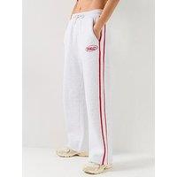Peach Fit Womens Cotton Poly Straight Leg Jogger - Grey
