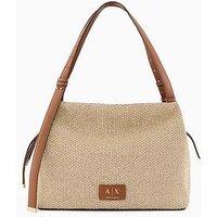 Armani Exchange Alice Raffia Shopping M - Beige