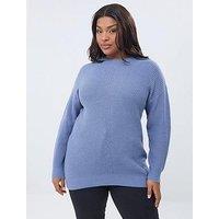 Yours Curve Essential Jumper - Blue