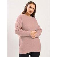 Yours Curve Essential Jumper - Pink