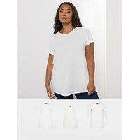 Yours Curve 3 Pack Core Long Sleeve, Short Sleeve & Vest Top