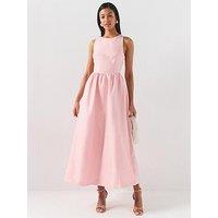 Forever New Ottilie Cross Back Detail Midi Dress - Pink