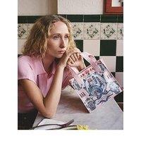 Cath Kidston Small Bookbag London Town Print - Pink