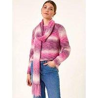Roman Ombre Knit Scarf & Jumper - Pink