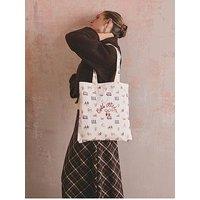 Cath Kidston Easy Bookbag London Town Print - Cream