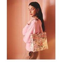 Cath Kidston Medium Bookbag Hackney Rose Print - Cream