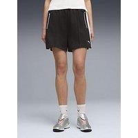 Puma Womens T7 Relaxed Pintuck Shorts - Black