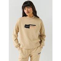 Armani Exchange Logo Sweatshirt - Beige