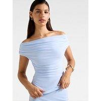 Forever New Mimi Off Shoulder Top - Blue