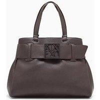 Armani Exchange Susy Soft Shopping M Bag - Brown