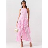 Forever New Jianna Ruffle Tier Maxi Dress - Pink