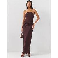 Forever New Kia Drape Mesh Maxi Dress - Brown
