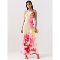 Forever New Nova Arrow Neck Maxi Dress - Pink