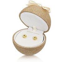 Ernest Jones 9Ct Knot Stud Earrings - Gold