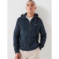 Lyle & Scott Zip Through Hoodie - Navy