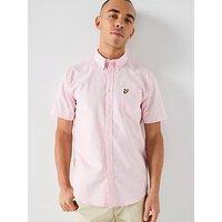 Lyle & Scott Short Sleeve Oxford Shirt - Pink