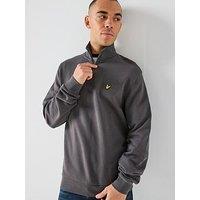 Lyle & Scott Loopback 1/4 Zip Sweatshirt - Grey