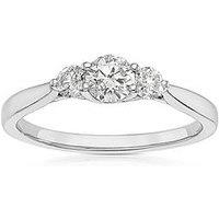 Ernest Jones Engagement Ring Trilogy 0.50Ct Diamond Ring - Platinum
