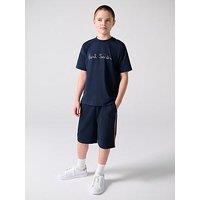 Paul Smith Junior Older Boys Logo T-Shirt Shorts Set - Navy