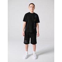 Paul Smith Junior Older Boys Graphic T-Shirt & Shorts Set - Black